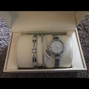 Anne Klein watch and bracelets